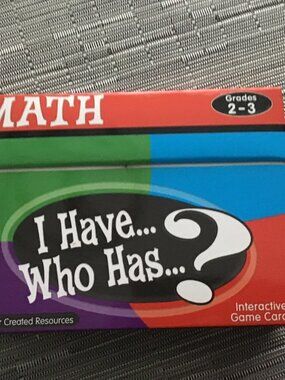 I Have...Who Has...? Math Interactive Game-Grades 2-3, Great Shape, Homeschool